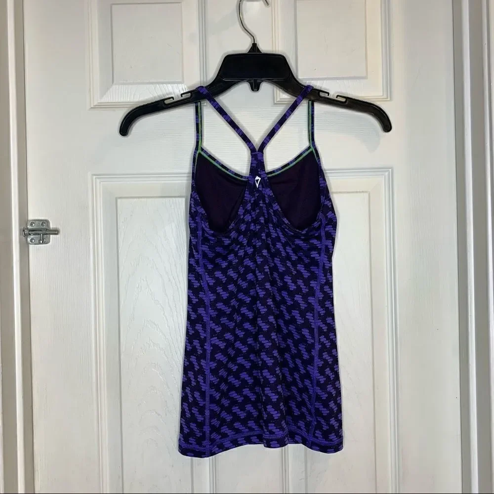 Ivivva tank top purple and black size 12